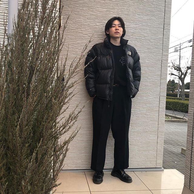 "Staff snap"@jukito_yajima outer:the north faceinner:tokyononsensepants:vintage #snap#高崎#takasaki#サロン#美容室#abond#heartyabond#black