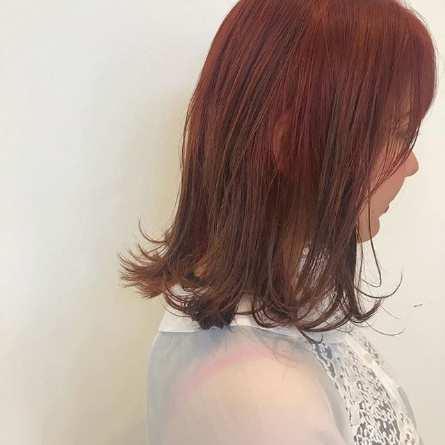 hair ... TOMMY ︎red orange からのグラデーション #tommy_hair#abond#hearty abond#高崎#高崎美容室#redorange #red #orange